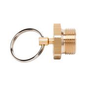 Brass drain valve for pneumatic brake systems