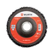 Nylon abrasive fleece disc with fabric plate image