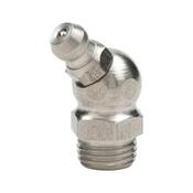 Cone grease nipple, shape B, angled shape 45° DIN 71412, shape B, zinc-plated steel with hexagon