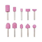 Assortment of specially fused alumina sanding tips, pink 10 pieces