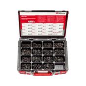 Screw, flattened half round head, with collar and hexagon socket assortment 1,153 pieces in system case 4.4.1. ISO 7380-2 image