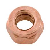 Exhaust slotted nut, normal wrench size DIN 14440 heavily copper-plated steel