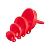 Plastic funnel set 4 pieces image