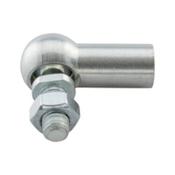 Angle joint, shape C DIN 71802, shape C, zinc-plated steel, blue passivated (A2K)