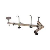 Universal engine/transmission support with swivel arms