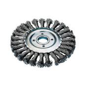 Wheel brush Braided steel with hole