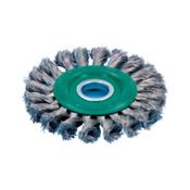Wheel brush Braided stainless steel with hole