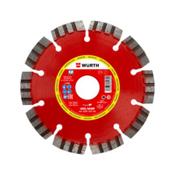Silent segmented construction site diamond cutting disc