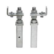 Set for mounting rail foot