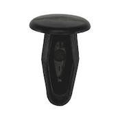 Plastic rivet closed without pin