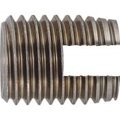 Self-tapping thread insert with cutting slot