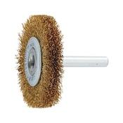 Universal wheel brush Brass wire, wave form with shank