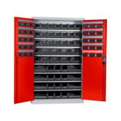 Wing door cabinet, depth 500 mm With W-SLB system storage boxes, size 1, 2, 3 and 4
