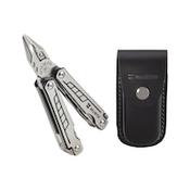 Multitool with leather pouch