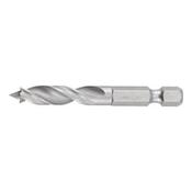 Prec. wood twist drill bit LONGLIFE &amp; SPEED with 1/4 inch bit holder image