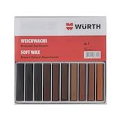 Soft wax assortment, brown 20 pieces