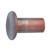 Rivet for brake and clutch discs DIN 7338 type B, copper