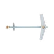 Spring toggle type W-FK with washer and brass knurled nut, zinc-plated steel