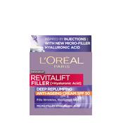 L'Oreal Paris Revitalift Filler Hyaluronic Acid Anti-Wrinkle Cream SPF 50 50ml