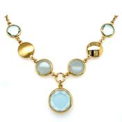 Aquaforte Gold Plated Fancy Necklet image