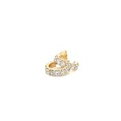 18ct Yellow Gold Lab Grown Diamond Hoop Earrings