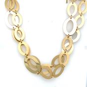 Aquaforte Gold Plated Oval Necklet image