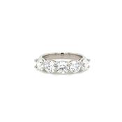 Platinum Lab Grown Diamond 5 Stone Ring 2.55ct image