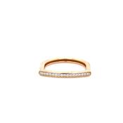 Nanis 18ct Rose Gold and Diamond Flat Ring image