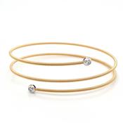 18ct Yellow Gold Flex Diamond Bangle