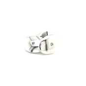 Sterling Silver &amp; diamond cufflinks