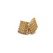 9ct Yellow Gold Square Grid Cufflinks image