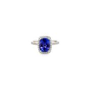18ct White Gold Tanzanite Diamond Ring image