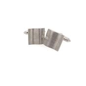 9ct White Gold Diamond Gold Cufflinks