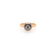 18ct Red and White Gold Diamond Ring image