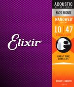 Elixir 10's nanoweb Acoustic Guitar Strings