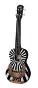 Korala Poly Concert Ukulele Skull Eagle