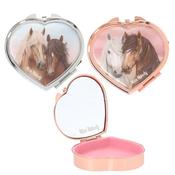 Miss Melody Metal Tin Heartshaped With Mirror Inside
