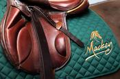 Mackey Embroidered Saddlecloth - Green - Full image