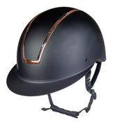 HKM Riding helmet -Lady Shield- Black/ Rose Gold- Size 55-57cm image