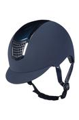 HKM Riding helmet -Carbon Professional- Navy- Adjustable 56-58cm image