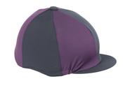 Shires Hat Silk- Black &amp; Plum