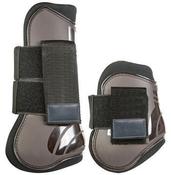 HKM set of 4 Tendon and Fetlock Boots- Brown- Pony Size image