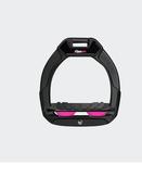 Flex On 'Safe On' Safety Stirrups Junior Black/Pink image