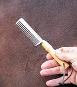 Mane Comb with wooden handle