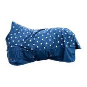 HKM High Neck Rug- Norwich- 600D 0g Fill- Navy Stars- 7ft to 7ft3- Was €85 image