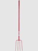 Red Gorilla Straight Handle Manure Fork- Red image