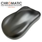SAMPLE of Super Matte Metallic Charcoal Grey SMM-CG111