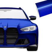 SAMPLE of Super Gloss Metallic San Marino Blue Vinyl Wrap - SGM-SMB58