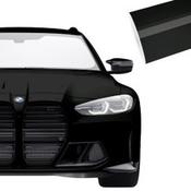 SAMPLE of Super Gloss Onyx Black Vinyl Wrap SG-OB02