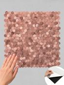 Copper Mosaic Peel &amp; Stick Composite Wall Tiles - (30.5 x 30.6cm) image